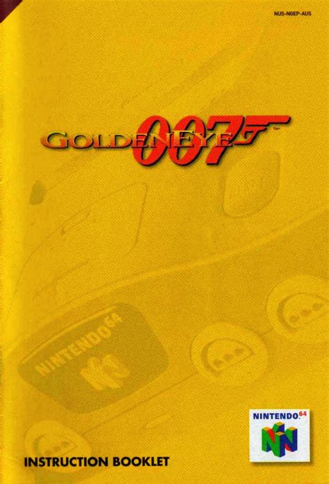 Cool Box Art On Twitter RT CoolBoxArt GoldenEye 007 Instruction