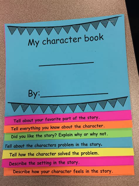 Character book. https://www.teacherspayteachers.com/Product/Character ...