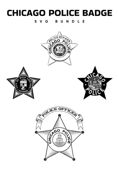 Chicago Police Badge Svg Designs Police Badge Badge Police