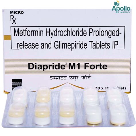 Diapride M Mg Forte Tablet Price Uses Side Effects Composition