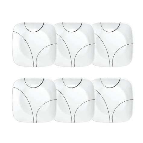 Corelle Simple Lines Vitrelle 6 Piece Contemporary Simple Lines Glass