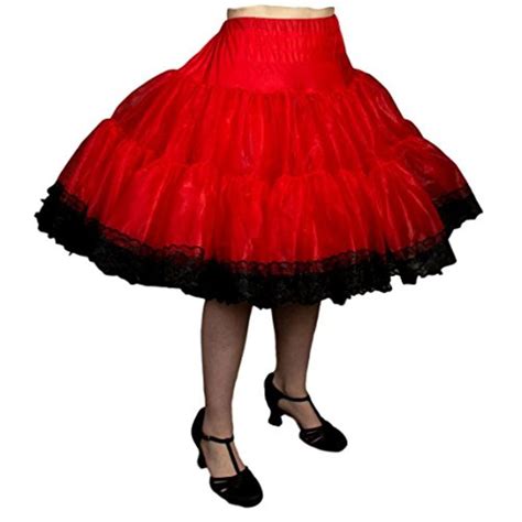 Malco Modes Zooey Luxury Chiffon Adult Petticoat Slip with Lace Trim & Adjustable Waist & Length ...