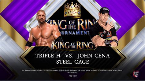 WWE 2K23 Gameplay Triple H Vs John Cena Steel Cage Match PS5 4K