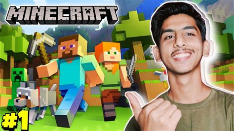 Playing First Time Minecraft In Pc Minecraft Gameplay 1 Youtube