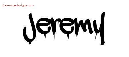 Graffiti Name Tattoo Designs Jeremy Free Lettering - Free Name Designs