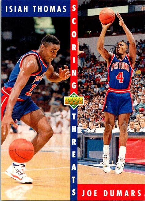 1992 93 Upper Deck Isiah Thomas Joe Dumars Detroit Pistons 500 EBay