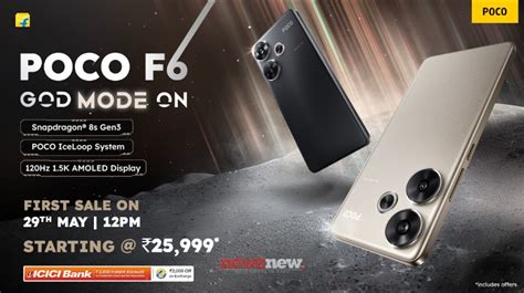 POCO Launches F6 5G With Snapdragon 8s Gen 3 Processor NewZNew