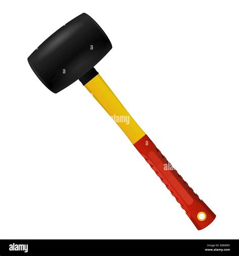 Rubber Mallet Isolated On White Background Stock Vector Image And Art Alamy