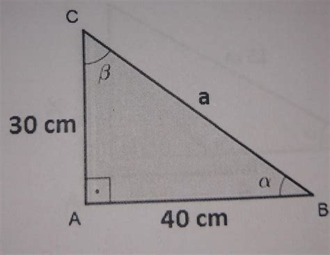 1 Observe O Triângulo Retângulo Abc Mostrado Na Figura Abaixo E
