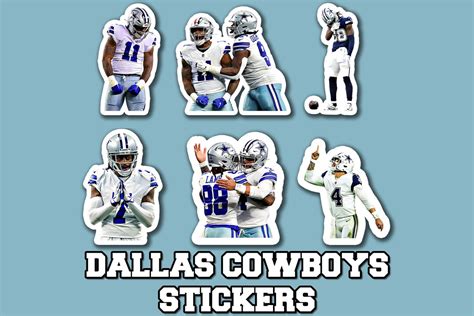 Nfl Dallas Cowboys Sticker Bundle Waterproof Cowboys Vinyl Sticker T