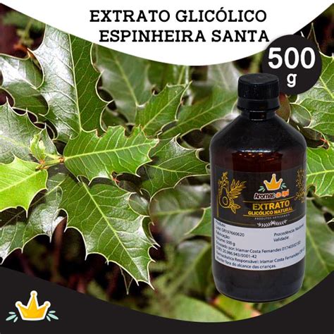 EXTRATO GLICÓLICO DE ESPINHEIRA SANTA 500G Aromas do Rei