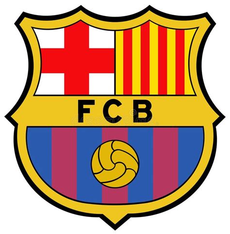 L emblème Du Club De Football Barcelone Barcelone Espagne Image stock