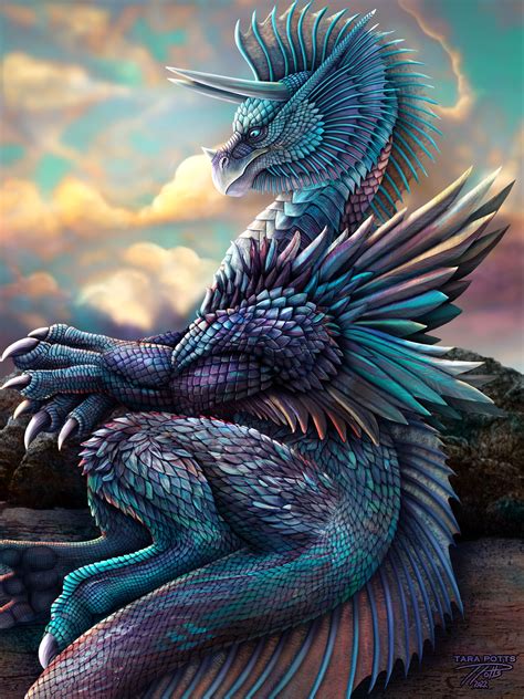 Teal Sea Dragon By Dragonosx On Deviantart