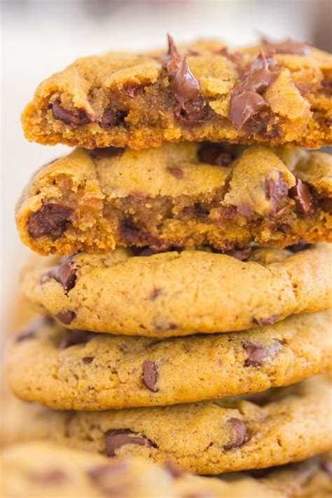 Chewy Pumpkin Chocolate Chip Cookies The Gold Lining Girl