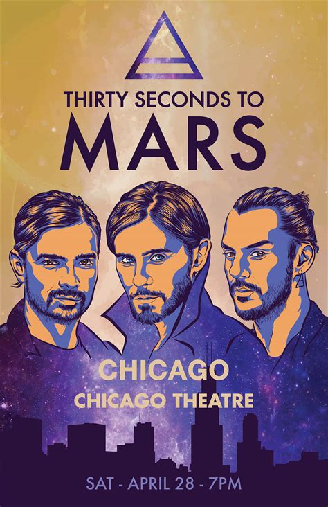 Thirty Seconds To Mars Event Poster On Behance