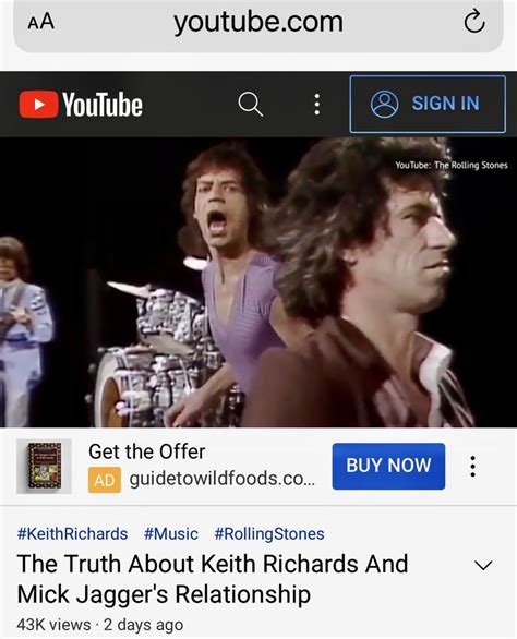 Keith Richards Mick Jagger Rolling Stones Buy Now Relationship