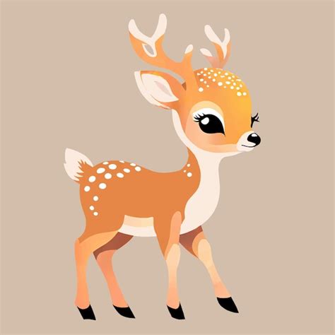 Premium Vector Cute Deer Merry Christmas