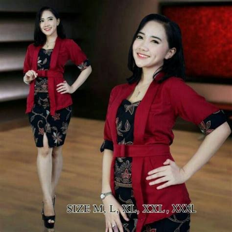 Jual Setelan Kebaya Etp Pendek Set Kebaya Kutubaru Modern Kebaya