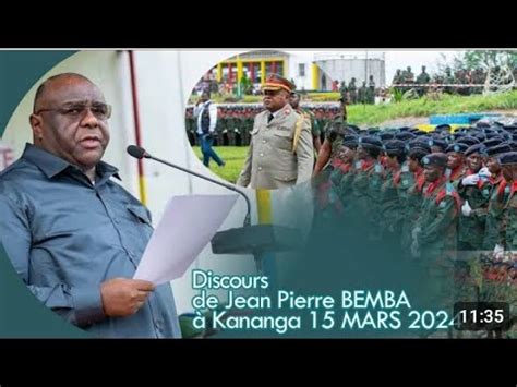 DIREC BEMBA SURPREND FATSHI DISCOURS ÉTONNANT ÉTAT DE GUERRE