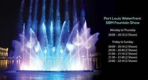 Port Louis Waterfront By Landscope Mauritius Sbm Fountain Show Port