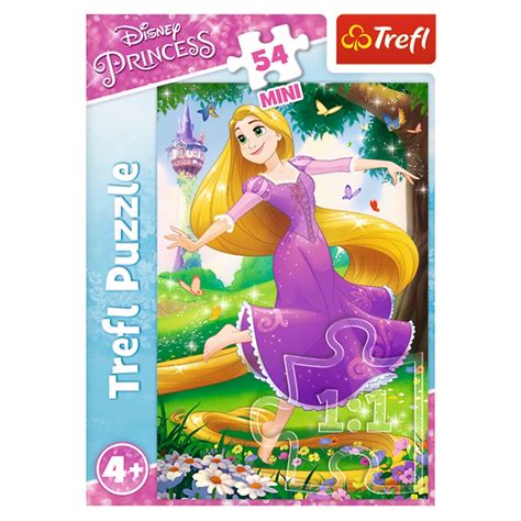 Puzzle 54 Mini Księżniczki Princess Disney Roszpunka 4 Trefl 19465