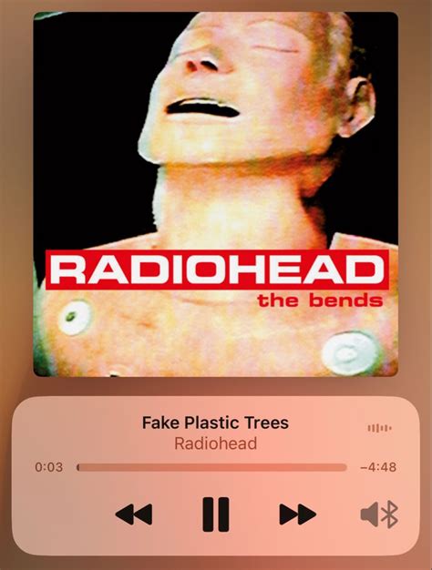 Radiohead Fake Plastic Trees Album Cover