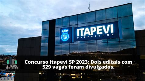 Concurso Itapevi SP 2023 LP GH Portal Econômico