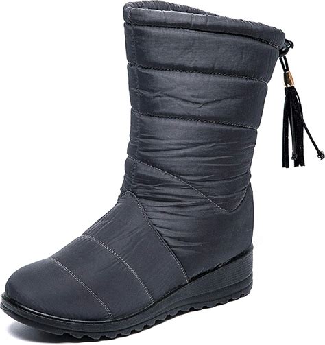 Crazyfly Botas de invierno para mujer cómodas impermeables