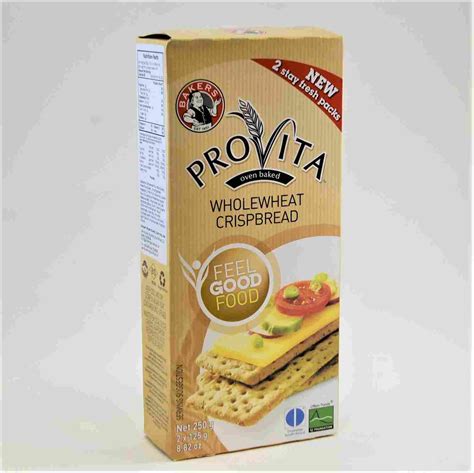 Bakers Provita Whole Wheat Crisp Bread 250g Merco Trading Company