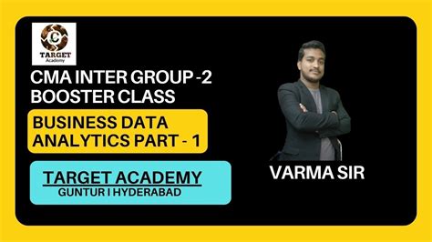 Cma Inter Group Bda Booster Classes Part By Varma Sir Sir Cma