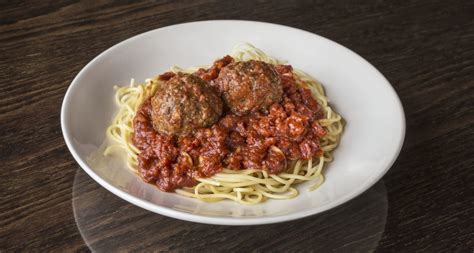 Plate Of Spaghetti And Meatballs