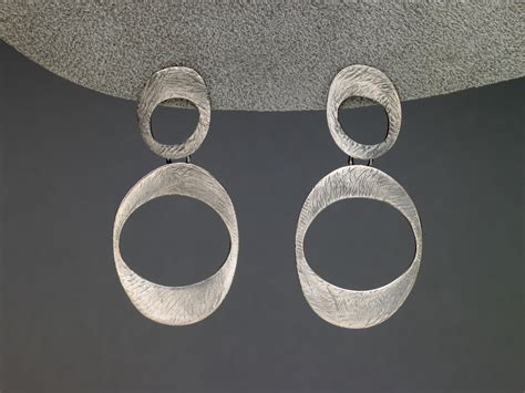 Carved Ovals Earrings By Heather Guidero Silver Earrings Artful Home