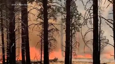 Hundreds Forced To Flee Wildfire Good Morning America