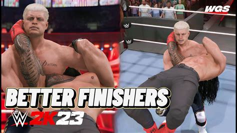 WWE 2K23 ALTERNATIVE FINISHERS WWE 2K23 BETTER FINISHERS ROAD TO