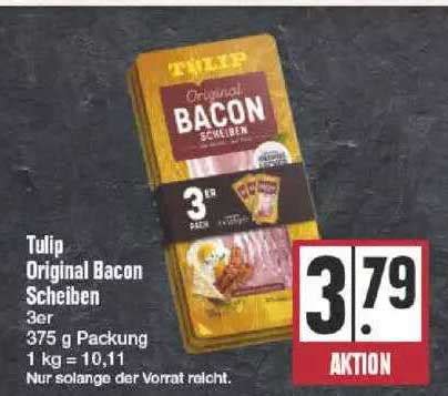 Tulip Original Bacon Scheiben Angebot Bei Edeka