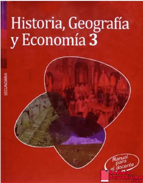 Manual Para El Docente De Historia Geografía Y Economía 3 Secundaria