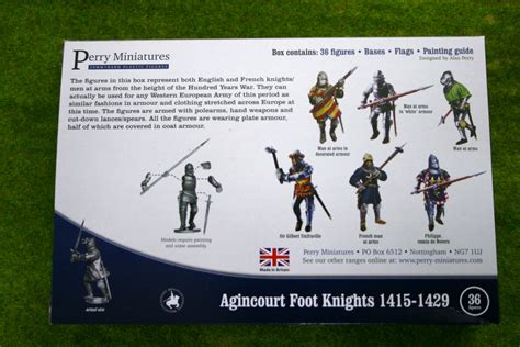 Perry Miniatures Agincourt Foot Knights 1415 1429 28mm Plastic Set