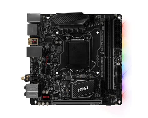 Msi Z I Gaming Pro Carbon Ac Motherboard Specifications On