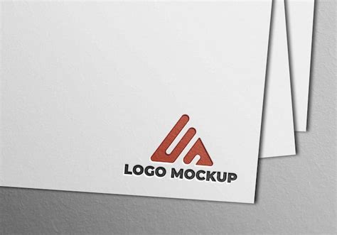 Premium PSD Mockup Logo Design On Different Papers