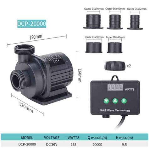 Jebao DC Pump DCP Series Sine Pump United Reptiles