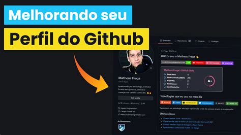 Como Personalizar O Seu Perfil No Github Sujeito Programador