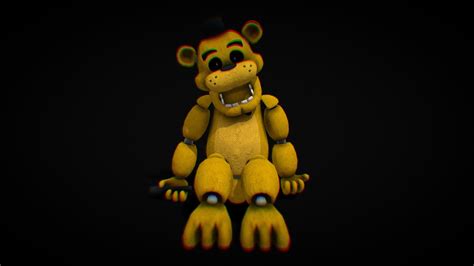 I6nis Golden Freddy Download Free 3d Model By Siren Head Roblox