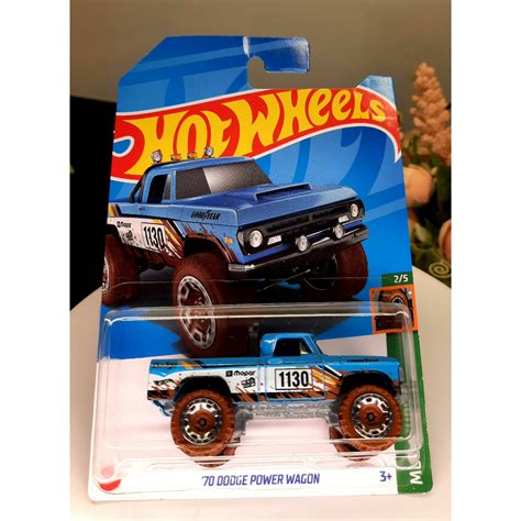 Hot Wheels 70 Dodge Power Wagon 2023 Light Blue Shopee Malaysia