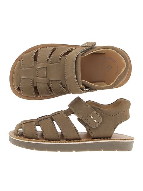 Sandale en cuir garçon Nu pieds Sandale enfant DPAM