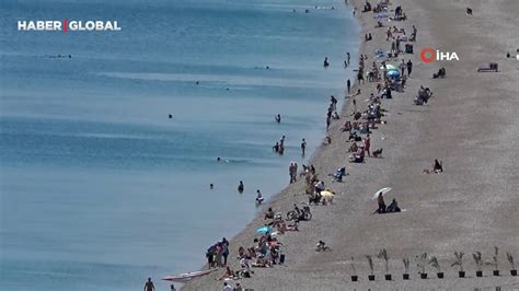 G Nl K Bayram Tatili Ncesi Ba Lad Antalya Da Plajlar Doldu Ta T