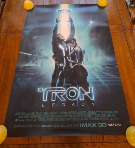 DISNEY Tron Legacy 2010 Movie Poster 2 Sided Original IMAX Final Rolled