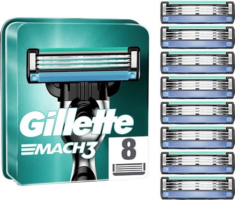 Gillette Mach3 Turbo Cuchillas De Recambio Para Maquinilla De Afeitar