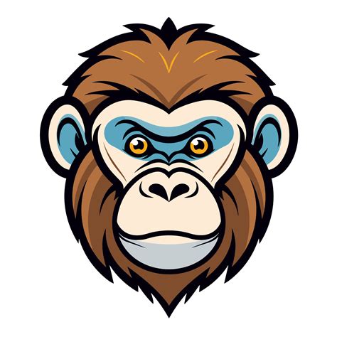 Monkey Head Clipart Ai Generative 33874292 Png