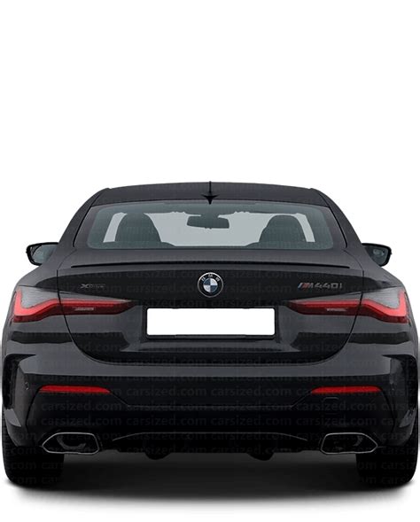 Bmw 4 Series 2020 Present Dimensions Rear View