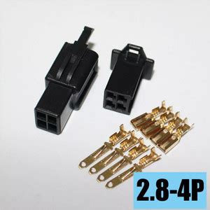 Jual SOKET 4 PIN HITAM SOKET KONEKTOR SOCKET CONNECTOR KABEL GEPENG